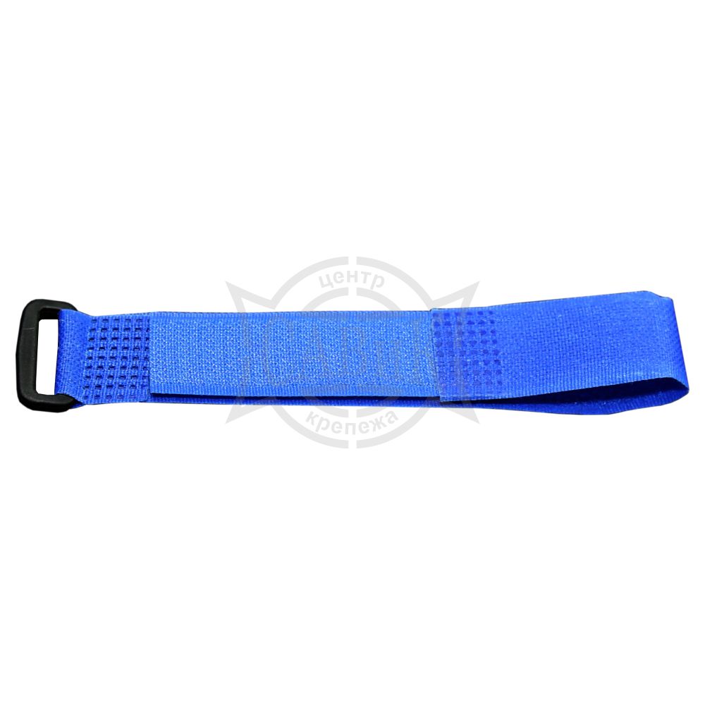 Стяжка-велькро КСВ-П с пластиковй пряжкой  20*450 (синяя)