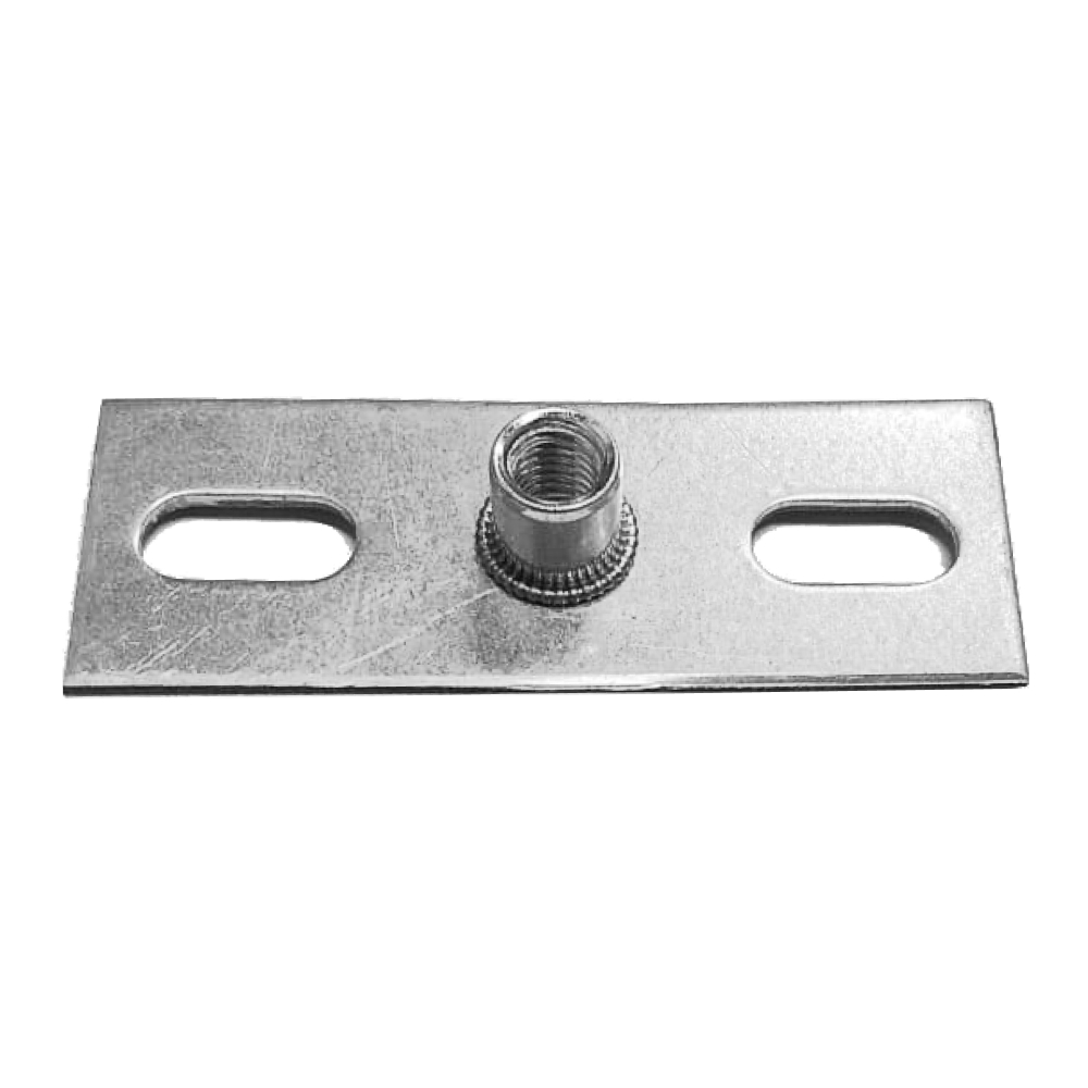 Пластина опорная облегч. 60х60х2,0 мм  гайка М12 