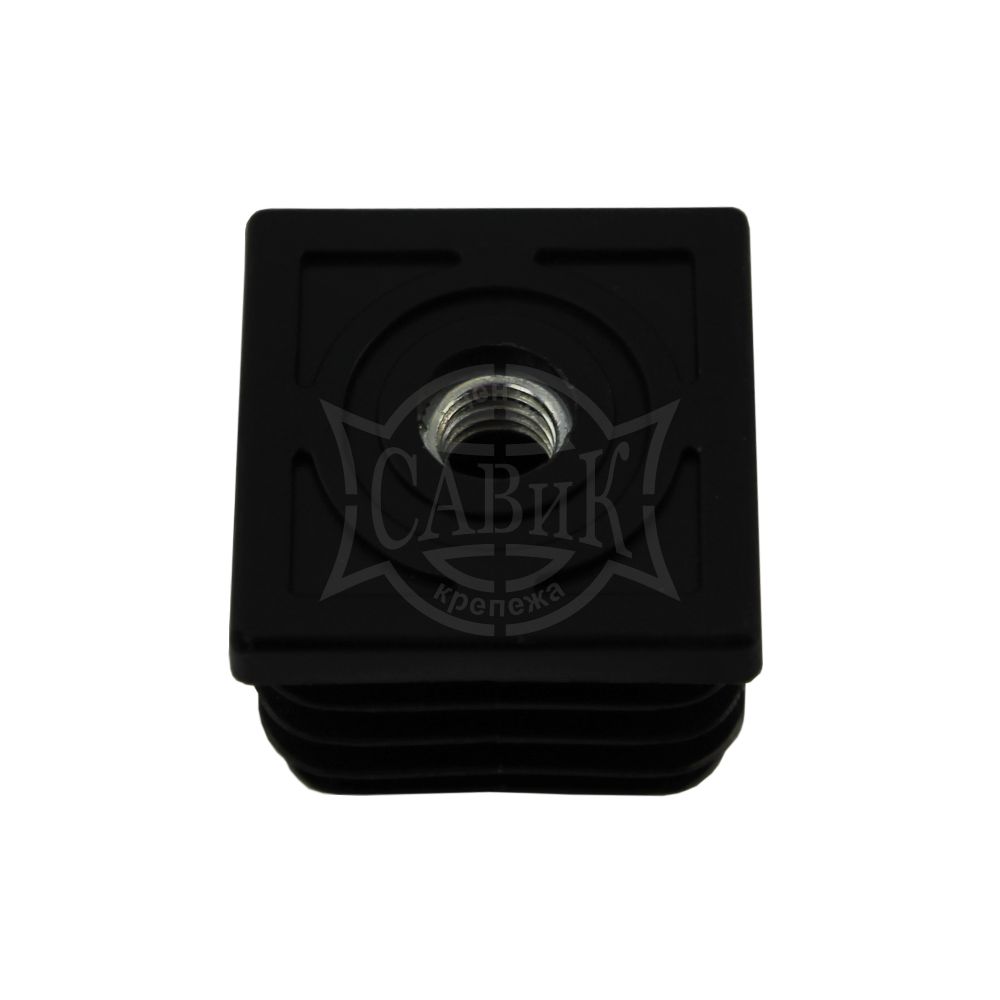 Фото Заглушка для труб квадрат 30х30 с резьбой М 8(50)