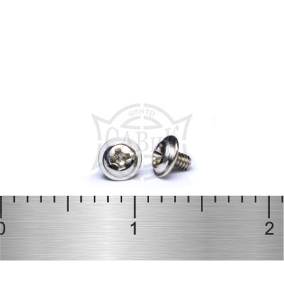 Винт DIN 967 KOMBI Zn микро 2,5х0.45х10