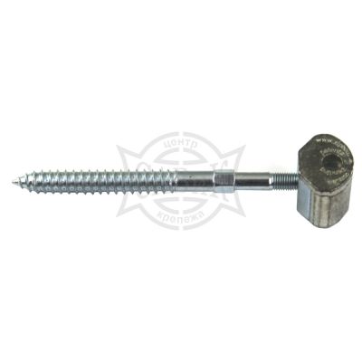 Стяжка прямая UT Railbolt 8x98мм, отделка цинк (1)