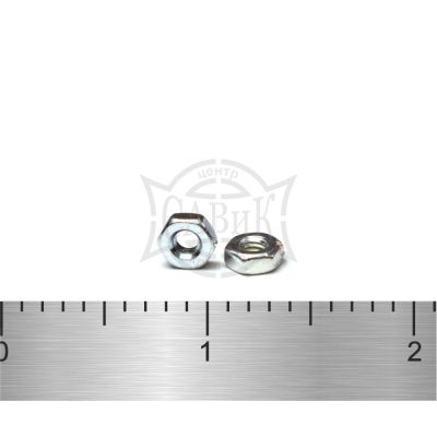 Гайка Din 934 6-гр. Zn М2,5х0.45 микро